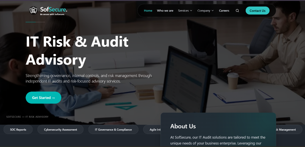 SofSecure Website Preview